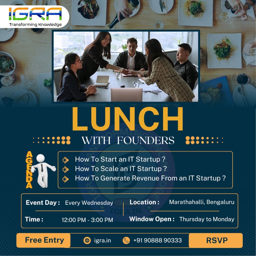 Startup Founder Lunch Meetup in Bengaluru by IGRA